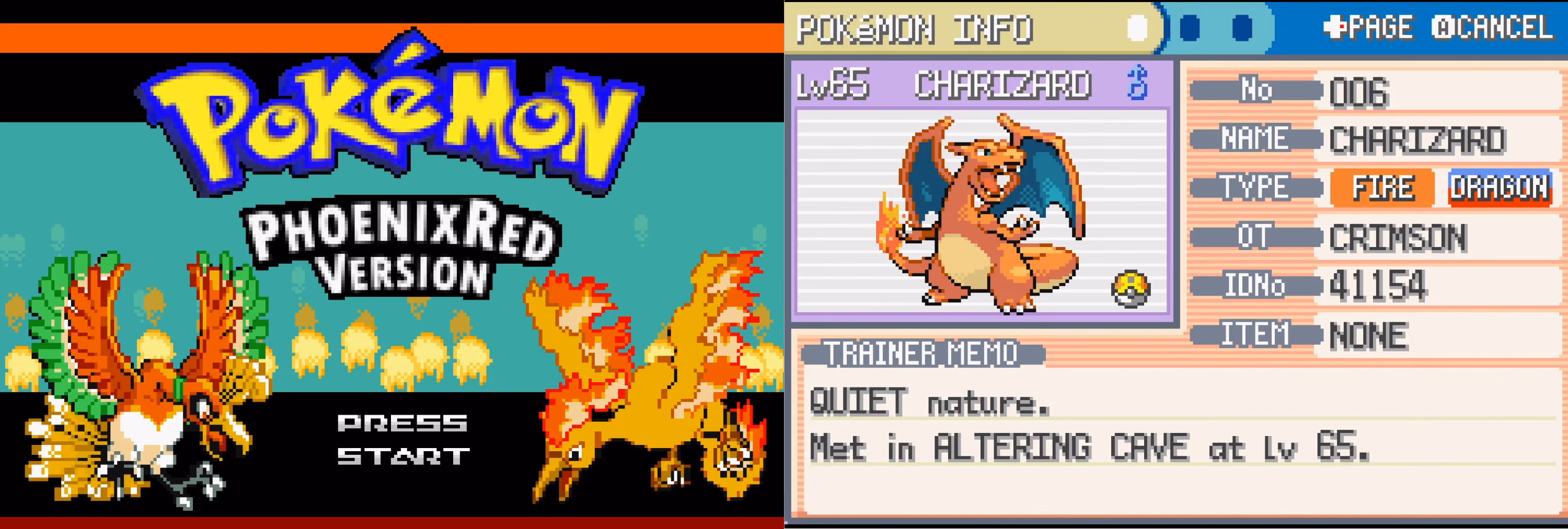 Pokémon Phoenix Red (GBA) Gameplay Screenshot 1 - Gohan's Tips
