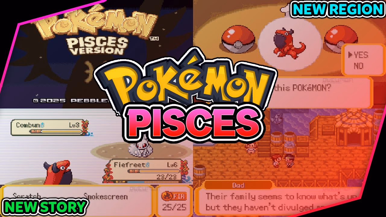 Download Pokémon Pisces GBA ROM Hack - Background Aura - Gohan's Tips