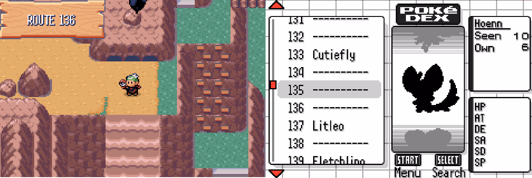 Pokémon Poke47 (GBA) Gameplay Screenshot 2 - Gohan's Tips