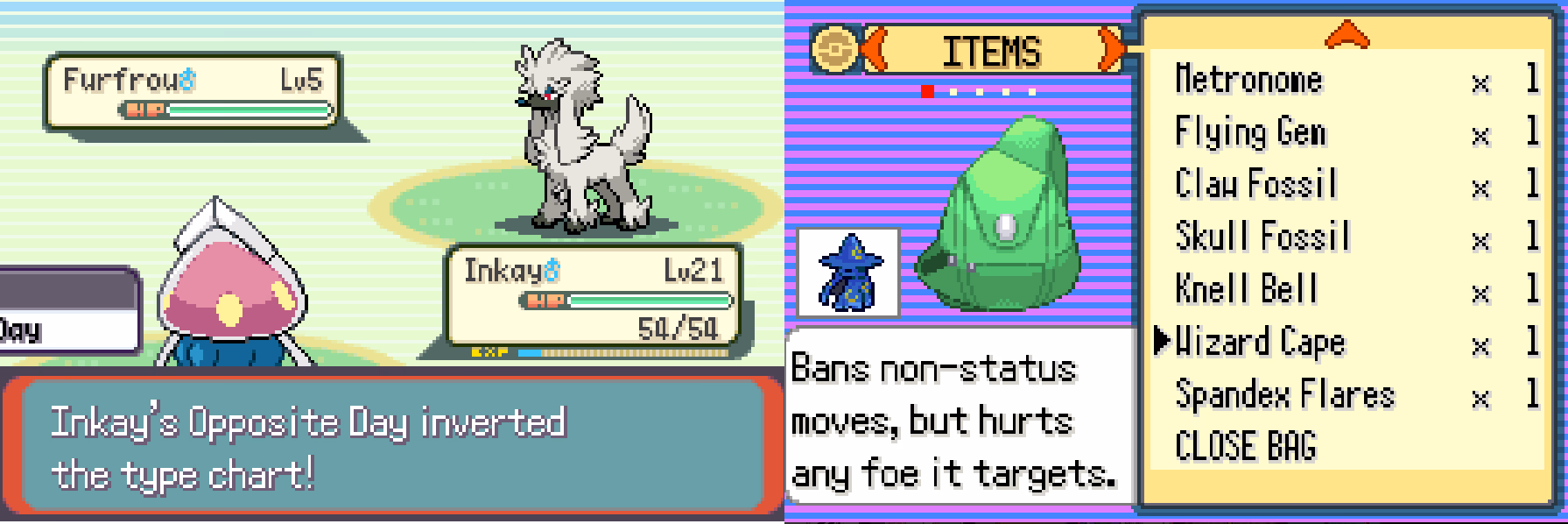 Pokémon Poke47 (GBA) Gameplay Screenshot 3 - Gohan's Tips
