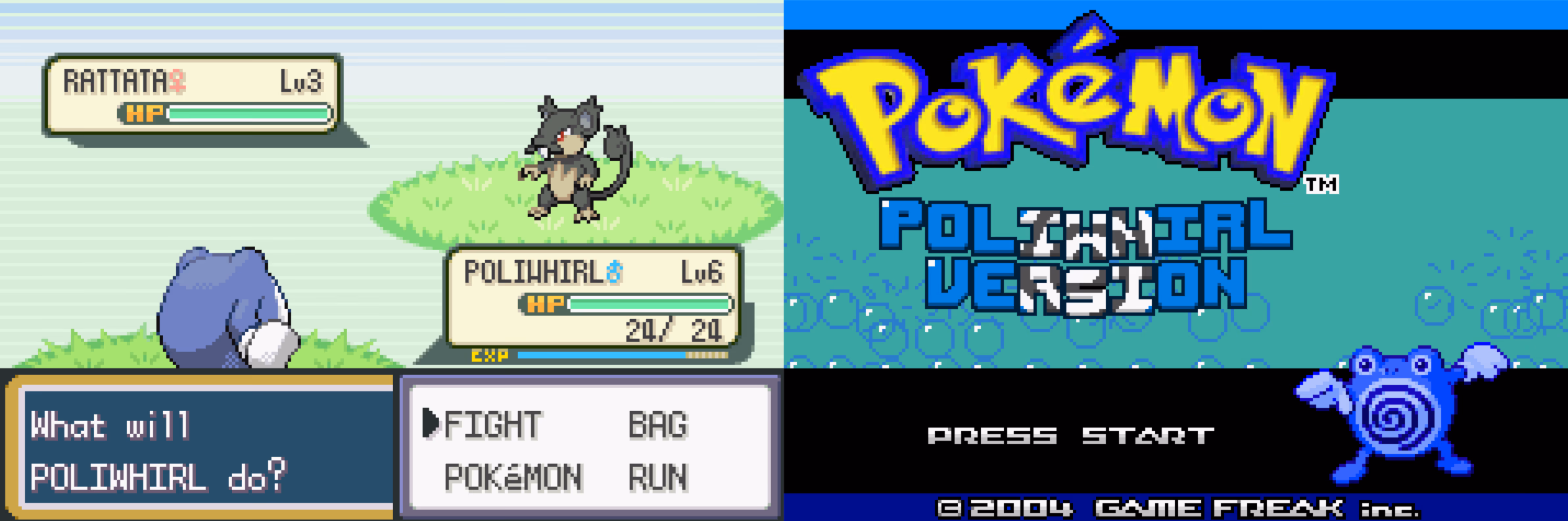 Pokémon Poliwhirl Version (GBA) Gameplay Screenshot 1 - Gohan's Tips