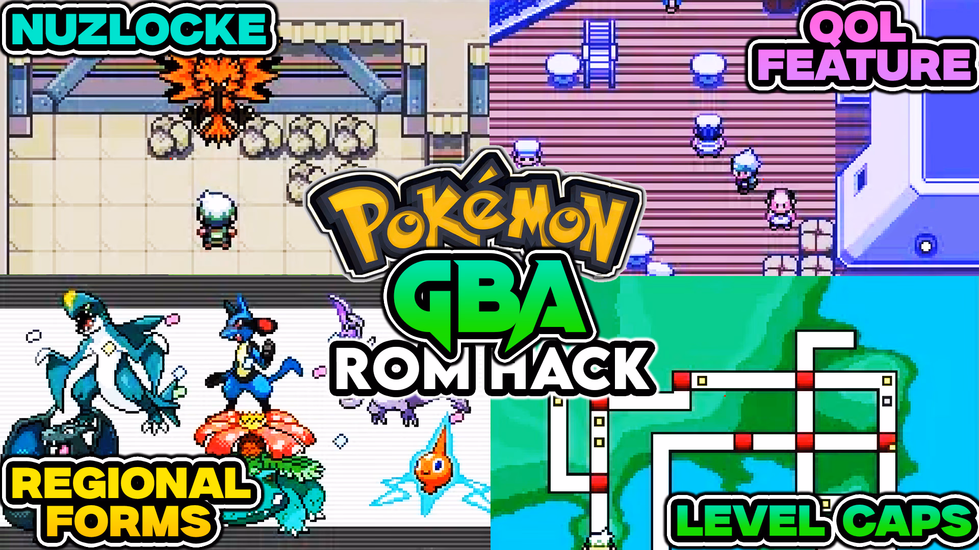 Download Pokémon Project Pi GBA ROM Hack - Background Aura - Gohan's Tips
