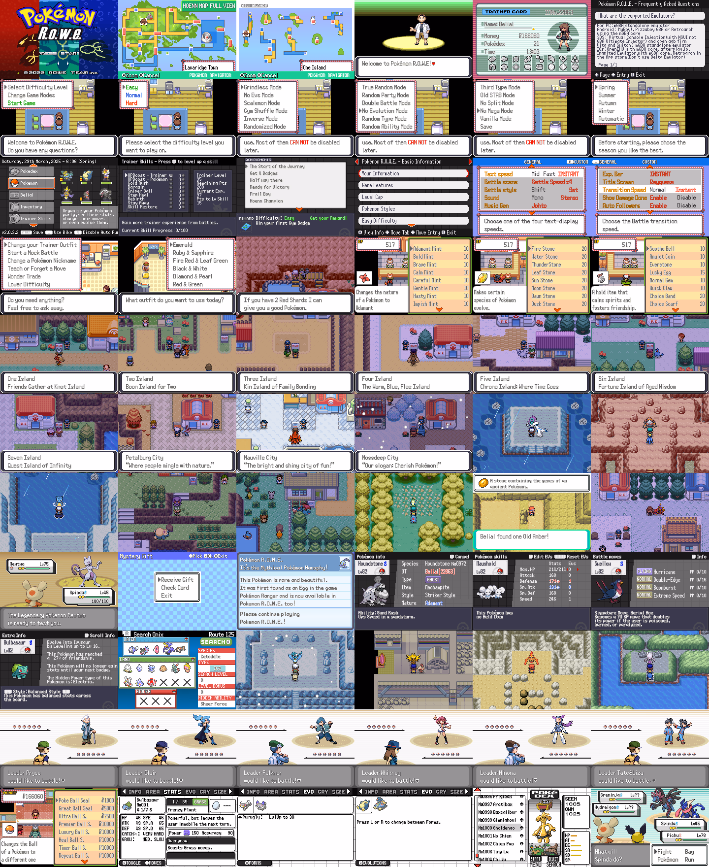 Pokémon R.O.W.E (GBA) Gameplay Screenshot 1 - Gohan's Tips