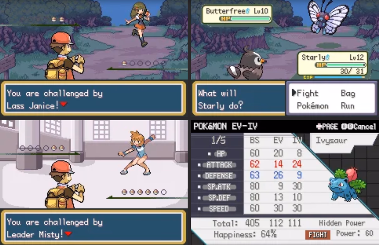 Pokémon Raging Red (GBA) Gameplay Screenshot 2 - Gohan's Tips