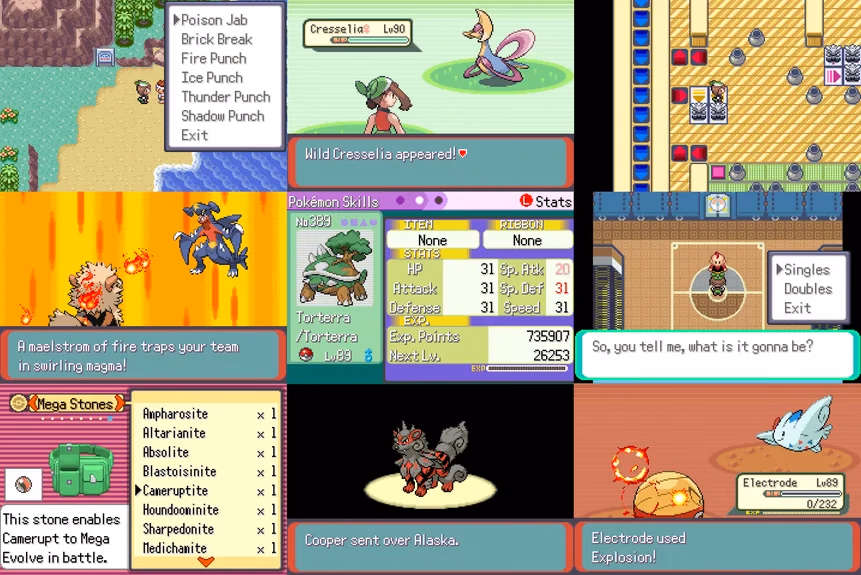 Pokémon Run & Bun (GBA) Gameplay Screenshot 1 - Gohan's Tips
