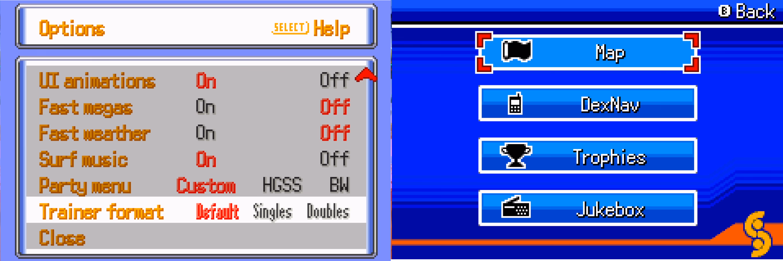 Pokémon Soulgold (GBA) Gameplay Screenshot 4 - Gohan's Tips