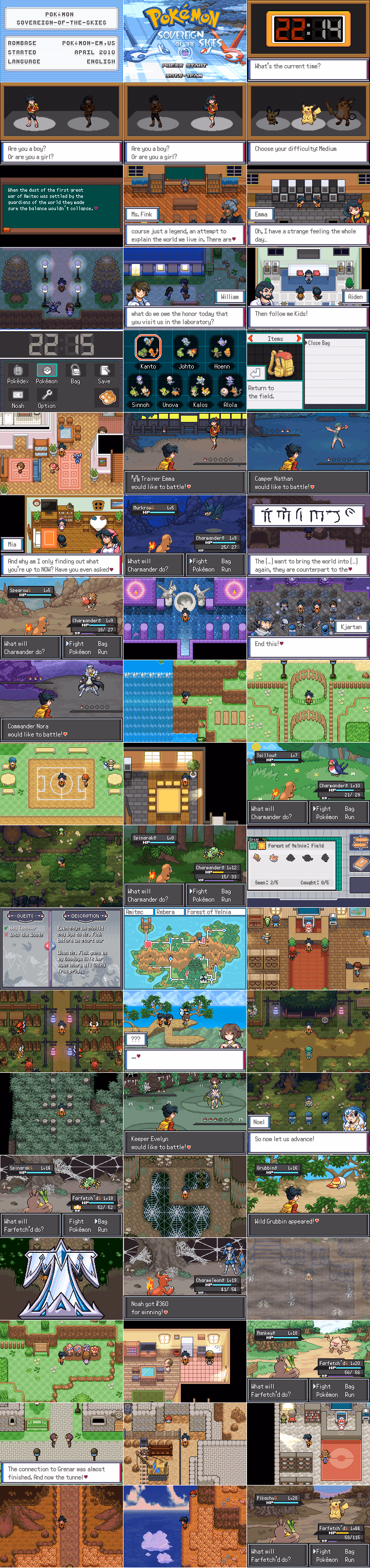 Pokémon Sovereign of the Skies (GBA) Gameplay Screenshot 1 - Gohan's Tips