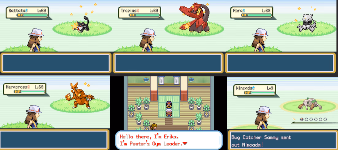 Pokémon Sparklingred Edition (GBA) Gameplay Screenshot 1 - Gohan's Tips