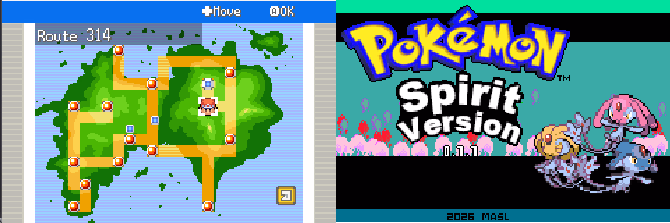 Pokémon Spirit Version (GBA) Gameplay Screenshot 1 - Gohan's Tips