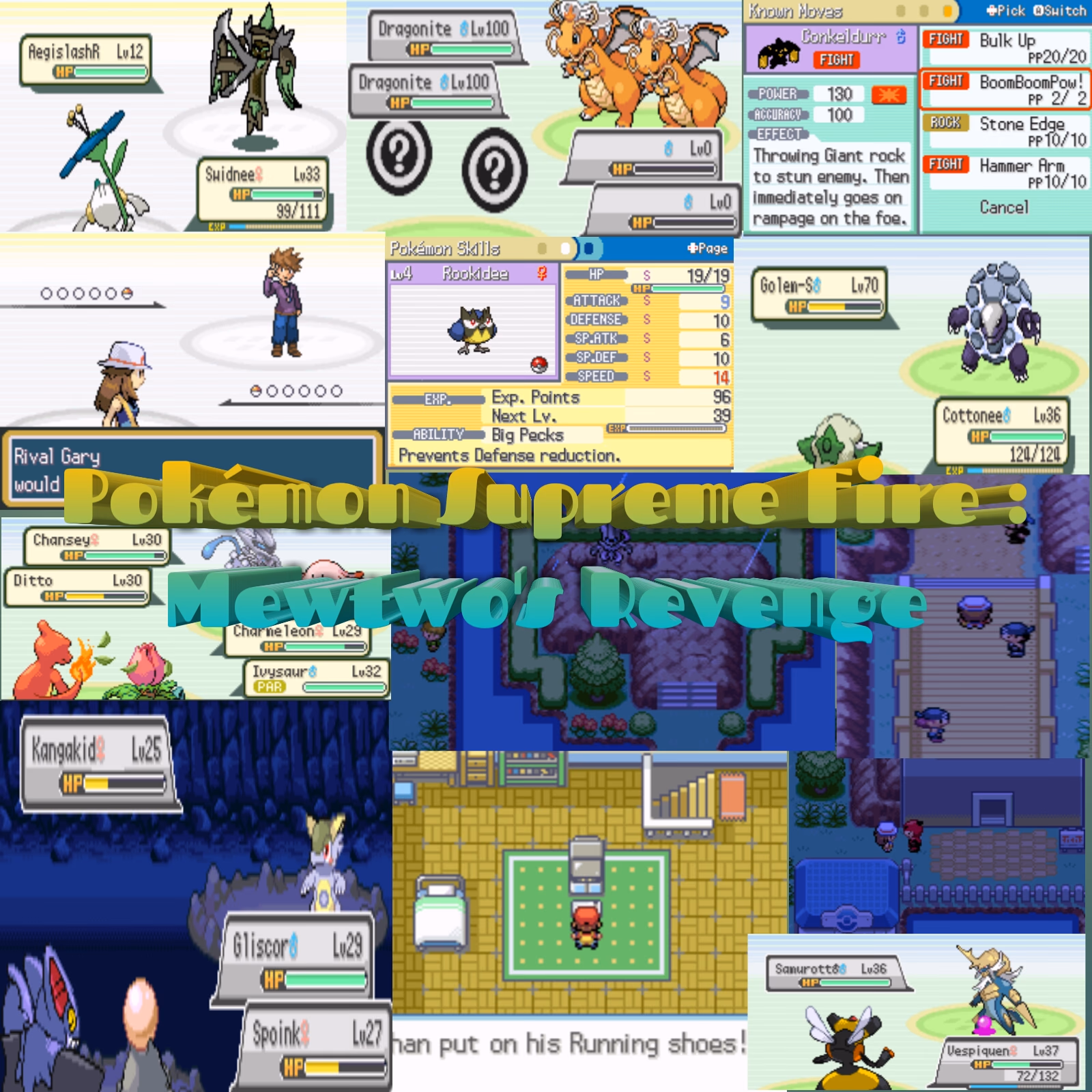 Pokémon Sufi: Mewtwo's Revenge (GBA) Gameplay Screenshot 1 - Gohan's Tips