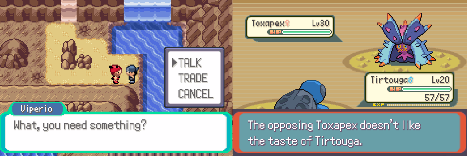 Pokémon Tag Team Trials (GBA) Gameplay Screenshot 2 - Gohan's Tips