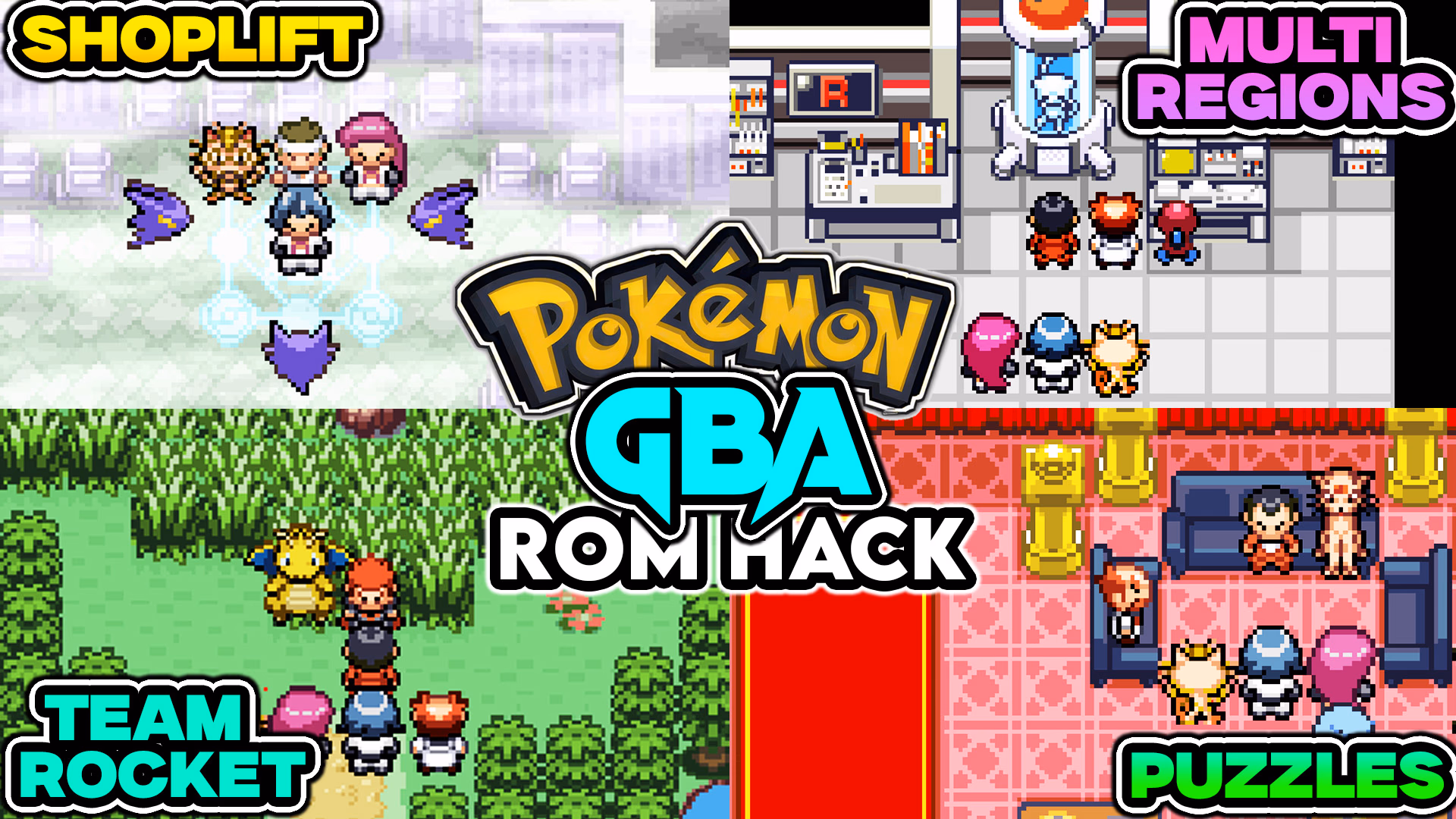 Download Pokémon Team Rocket Jessie & James Edition GBA ROM Hack - Background Aura - Gohan's Tips