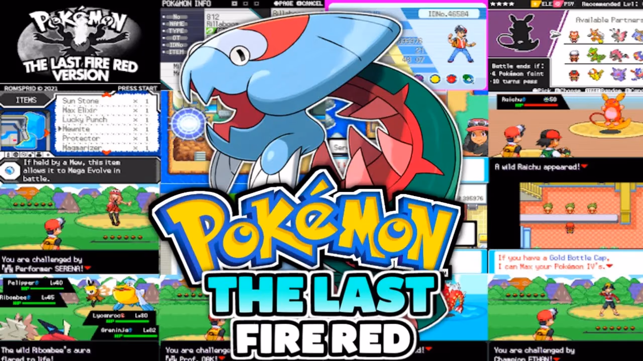 Download Pokémon The Last Fire Red GBA ROM Hack - Background Aura - Gohan's Tips