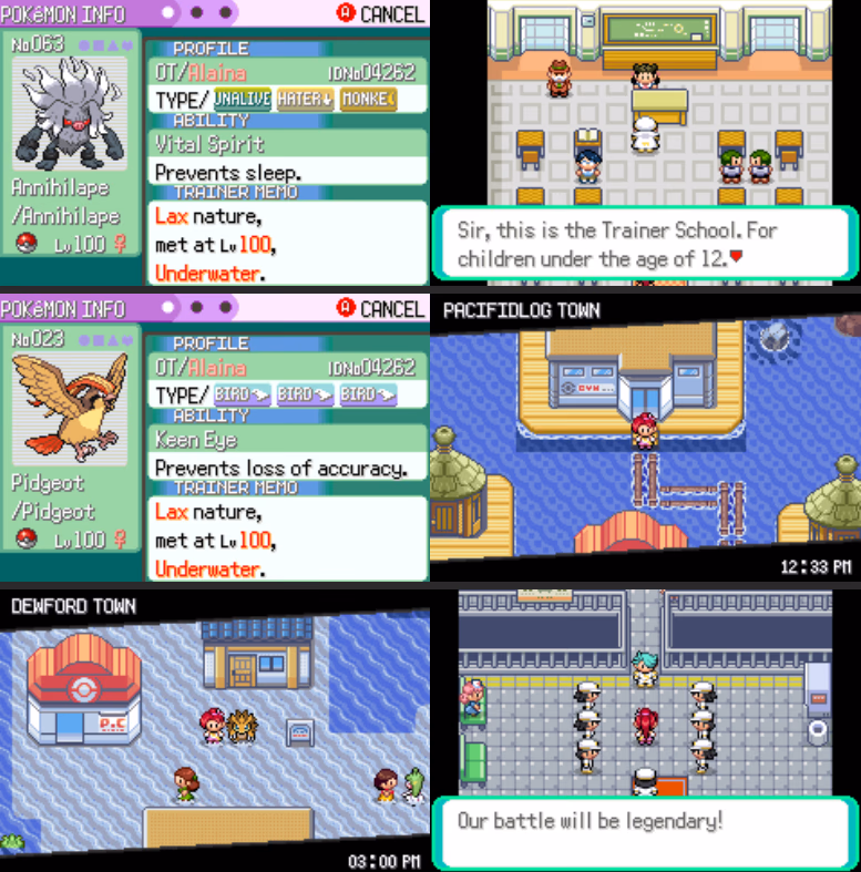 Pokémon Too Many Types 2 (GBA) Gameplay Screenshot 1 - Gohan's Tips