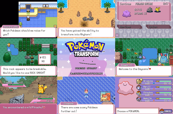 Pokémon Transform (GBA) Gameplay Screenshot 1 - Gohan's Tips