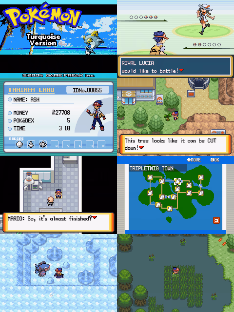 Pokémon Turquoise (GBA) Gameplay Screenshot 1 - Gohan's Tips
