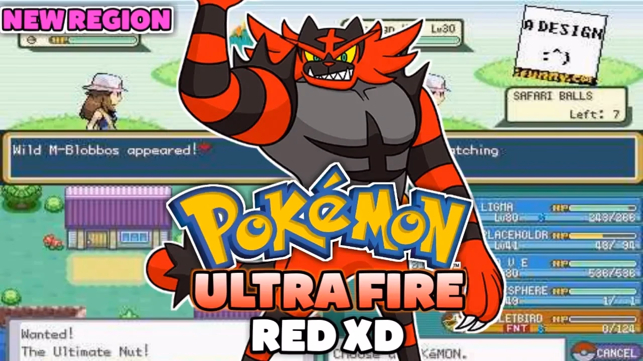 Download Pokémon Ultra Fire Red XD GBA ROM Hack - Background Aura - Gohan's Tips