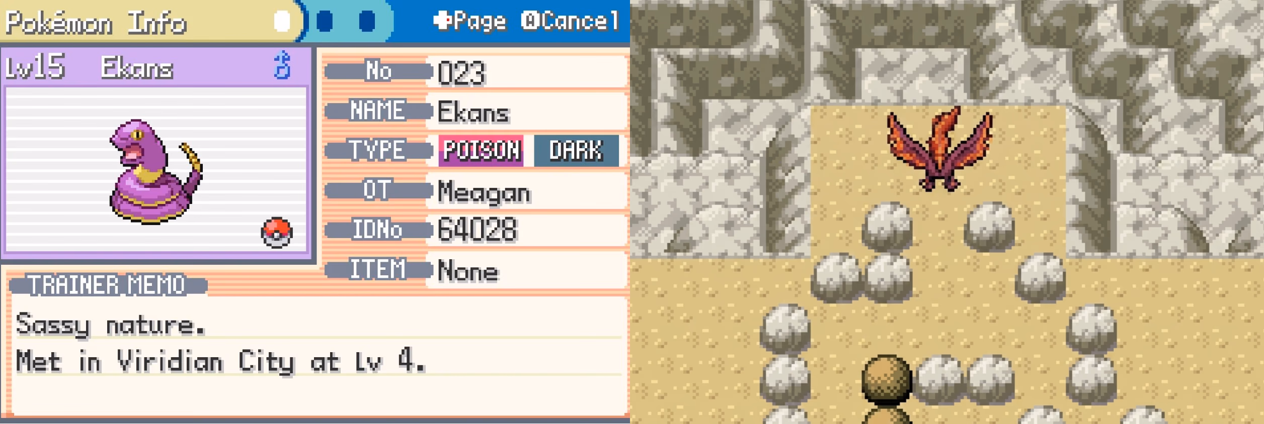 Pokémon Venom Purple (GBA) Gameplay Screenshot 3 - Gohan's Tips