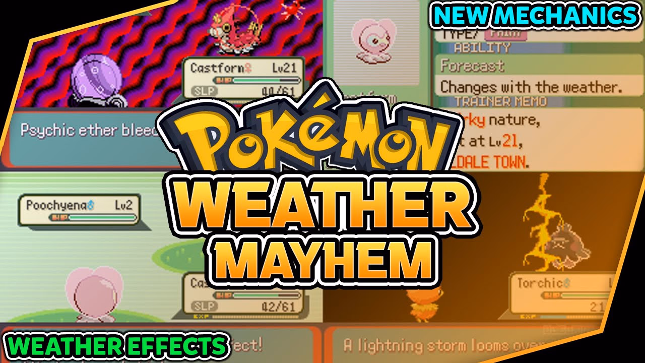 Download Pokémon Weather Mayhem GBA ROM Hack - Background Aura - Gohan's Tips