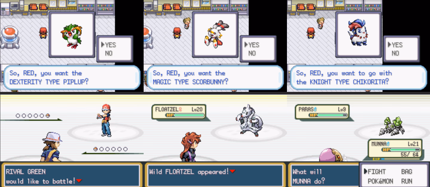 Pokémon Weird Type Fun (GBA) Gameplay Screenshot 2 - Gohan's Tips