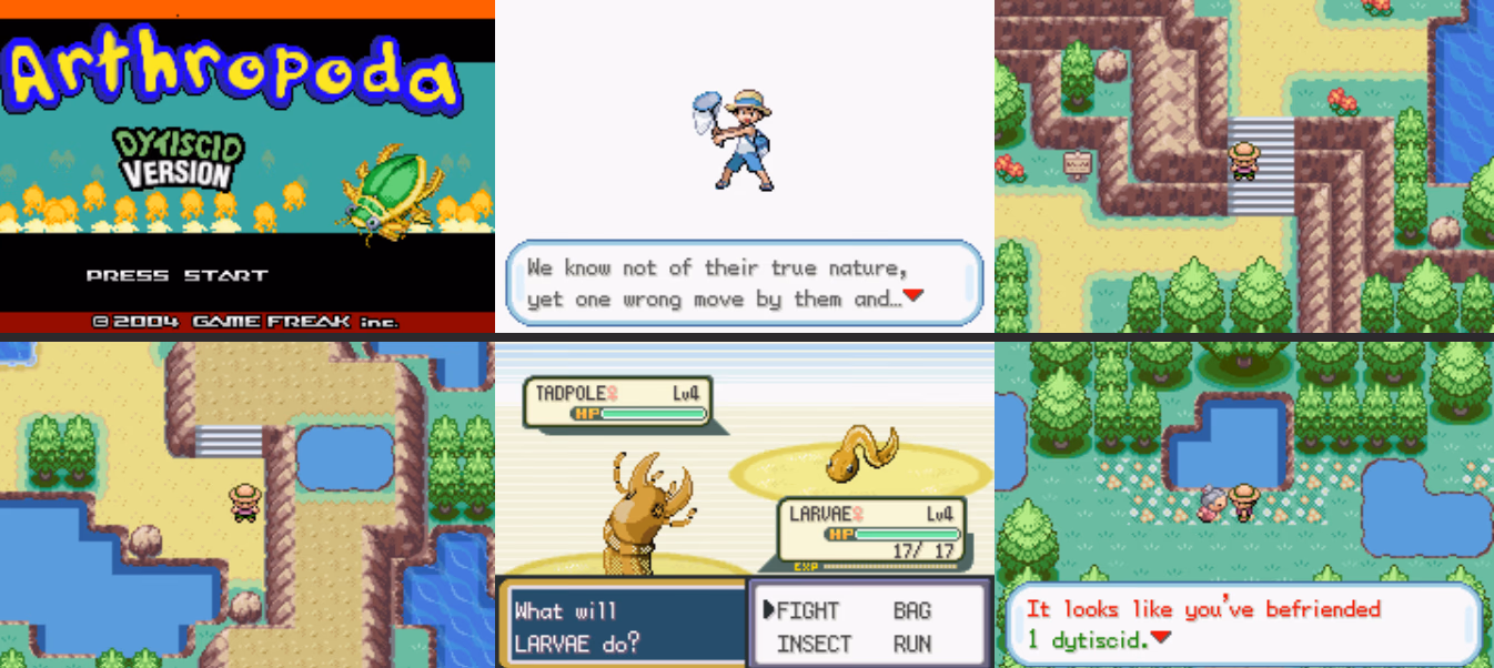 Pokemon Arthropoda Dytiscid (GBA) Gameplay Screenshot 1 - Gohan's Tips