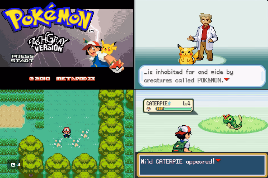 Pokemon Ash Gray (GBA) Gameplay Screenshot 1 - Gohan's Tips
