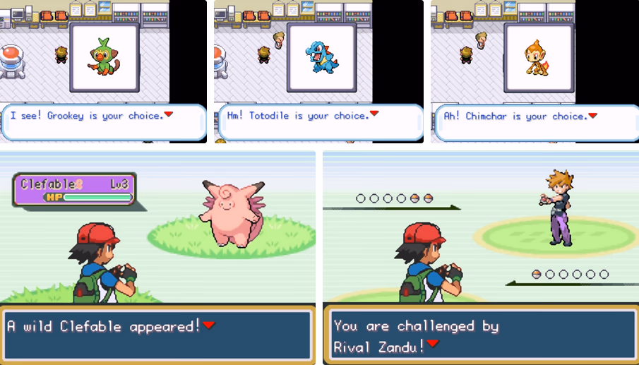 Pokemon Ashes Journey (GBA) Gameplay Screenshot 1 - Gohan's Tips