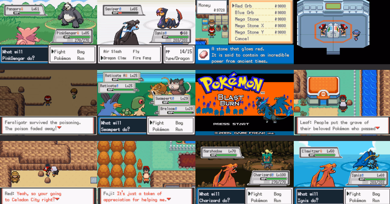 Pokemon Blast Burn (GBA) Gameplay Screenshot 1 - Gohan's Tips