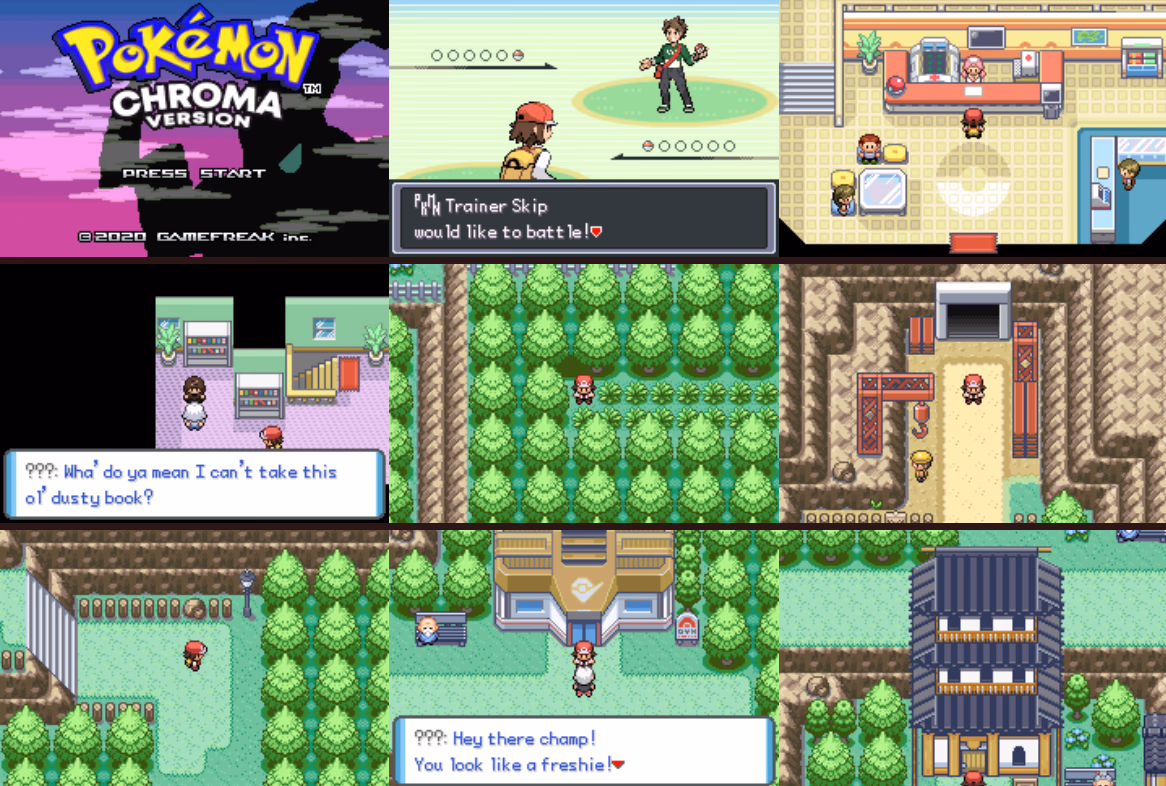 Pokemon Chroma (GBA) Gameplay Screenshot 1 - Gohan's Tips