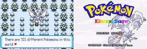 Pokemon Eternal Snow (GBA) Gameplay Screenshot 1 - Gohan's Tips