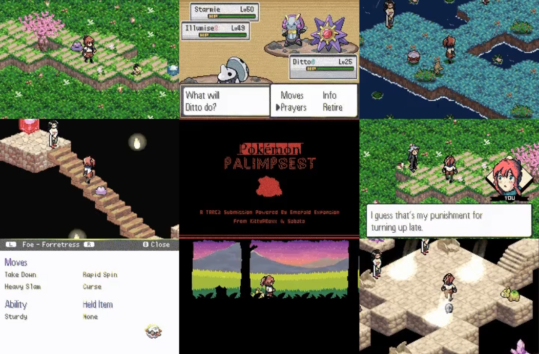 Pokemon Palimpsest (GBA) Gameplay Screenshot 1 - Gohan's Tips