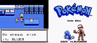 Pokémon Solo Blue (GBC) Gameplay Screenshot 1 - Gohan's Tips