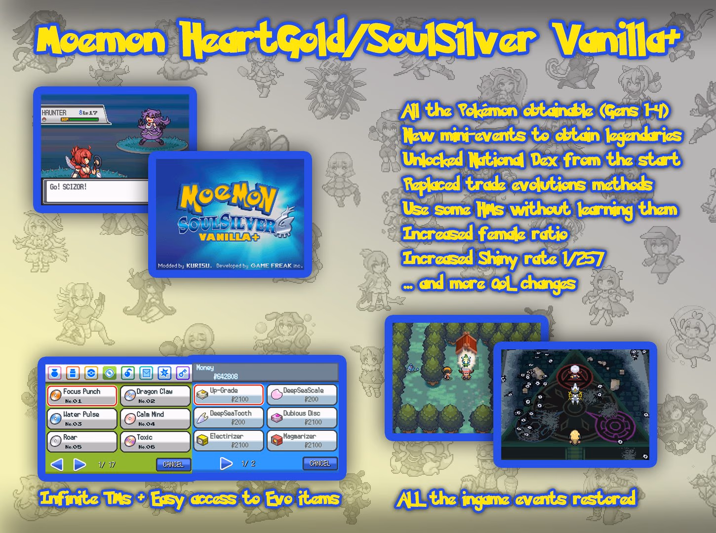 Moemon HeartGold (NDS) Gameplay Screenshot 1 - Gohan's Tips
