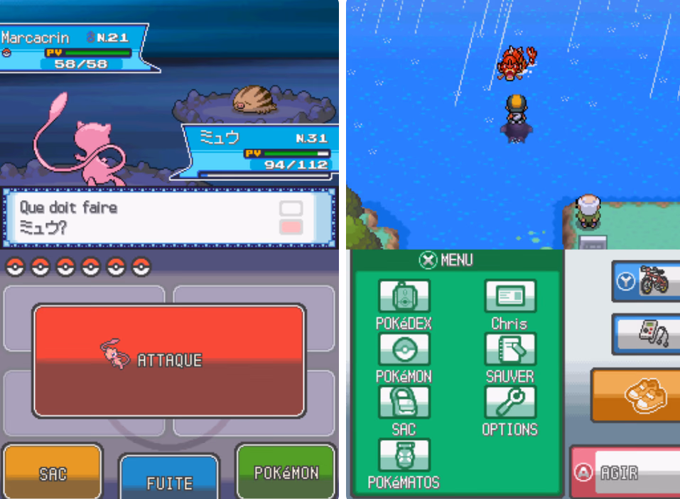 Pokémon Mind Crystal (NDS) Gameplay Screenshot 1 - Gohan's Tips