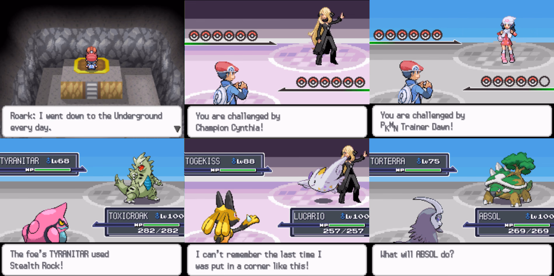 Pokémon Platinum Unlocked (NDS) Gameplay Screenshot 2 - Gohan's Tips