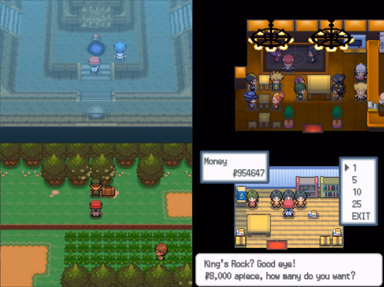 Pokémon Platinum Unlocked (NDS) Gameplay Screenshot 3 - Gohan's Tips
