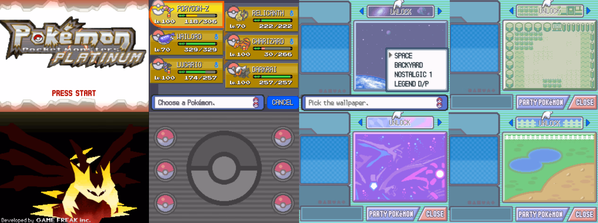 Pokémon Platinum Unlocked (NDS) Gameplay Screenshot 7 - Gohan's Tips
