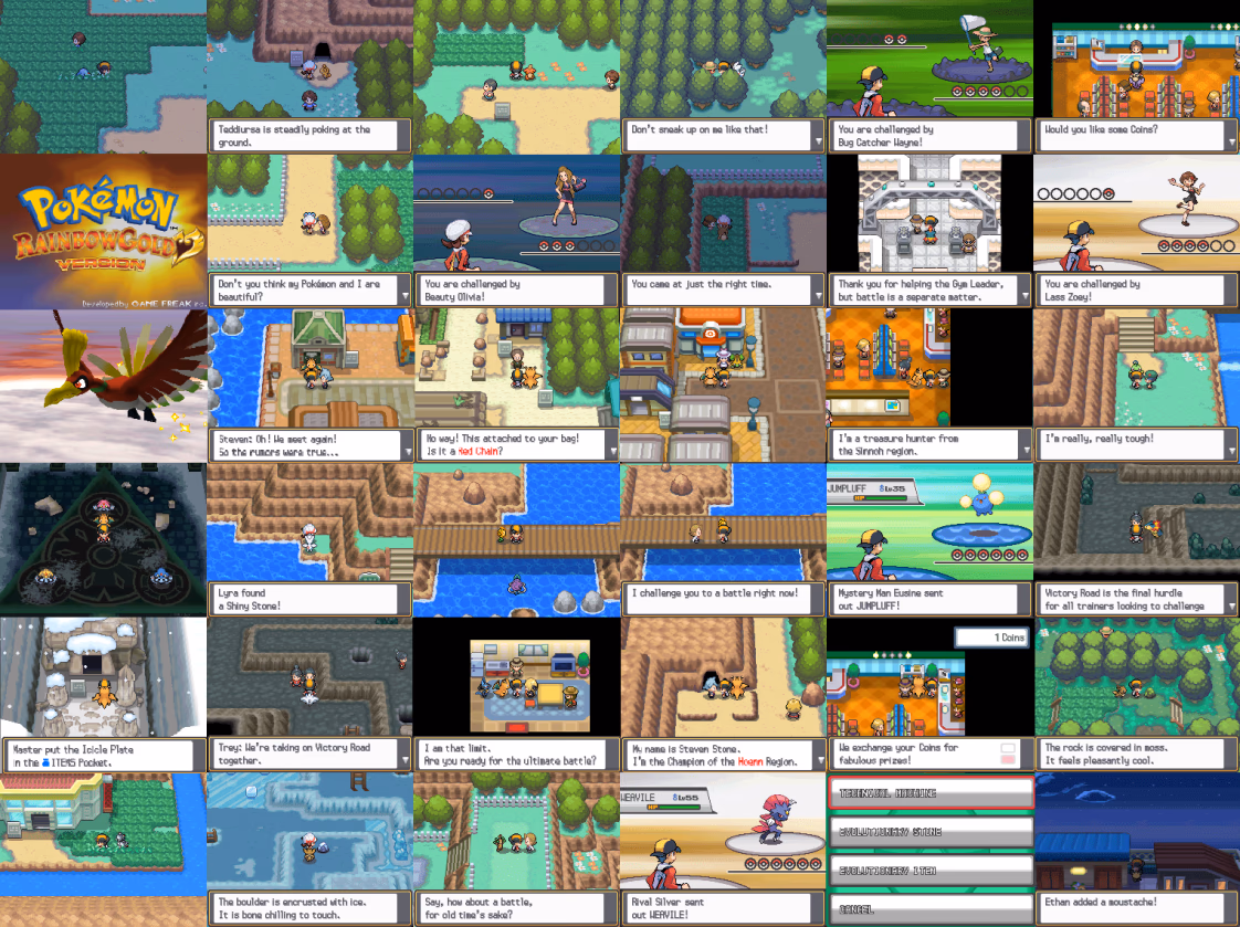 Pokémon Rainbow Gold (NDS) Gameplay Screenshot 1 - Gohan's Tips