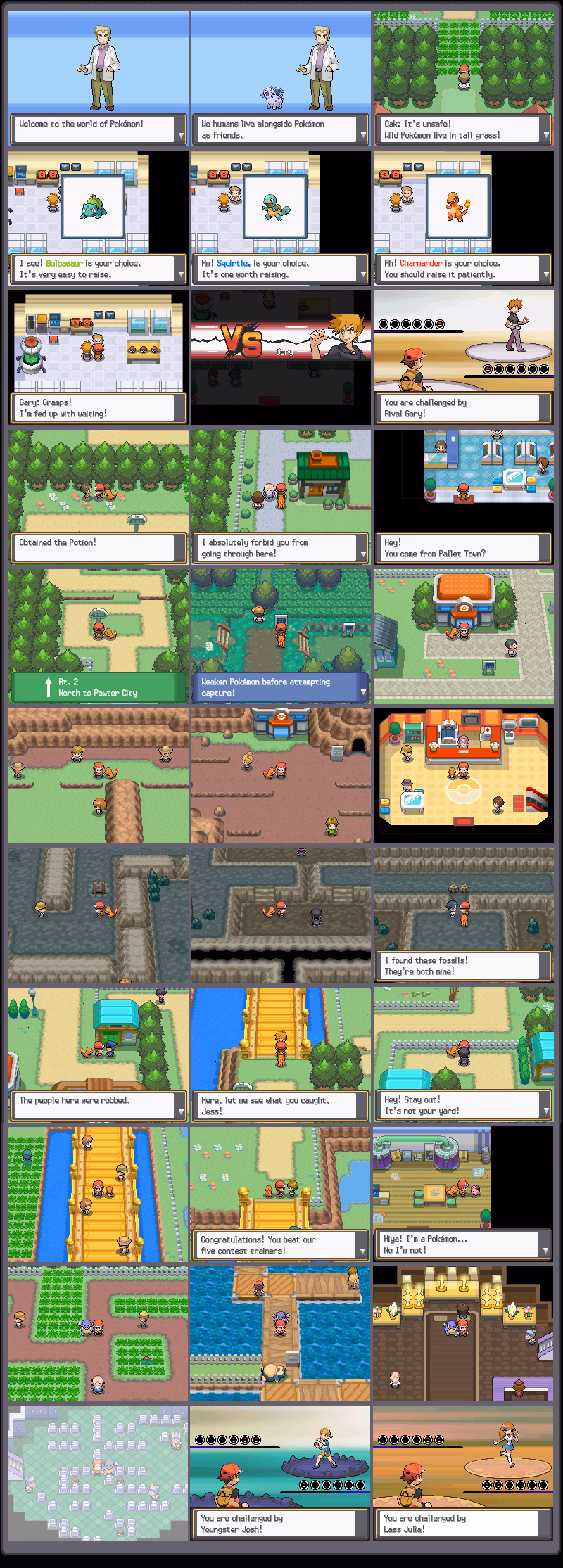 Pokémon Red Reloaded (NDS) Gameplay Screenshot 1 - Gohan's Tips
