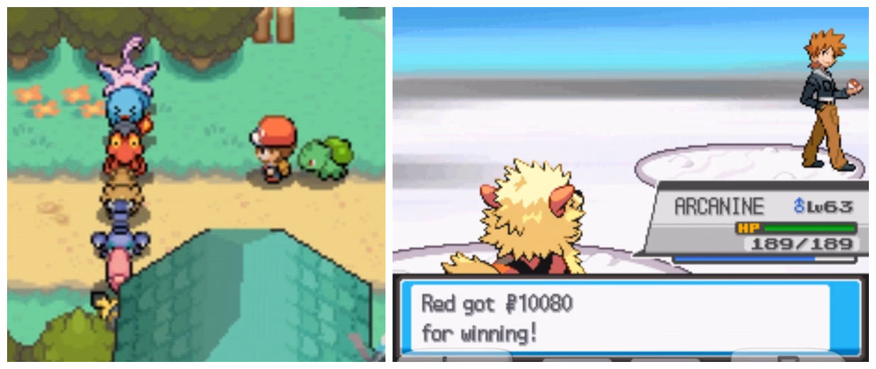 Pokémon Silver Blue (NDS) Gameplay Screenshot 1 - Gohan's Tips