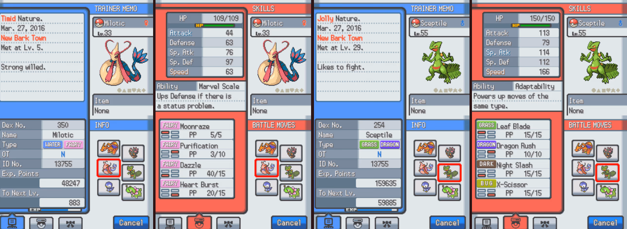 Pokémon SunGold (NDS) Gameplay Screenshot 2 - Gohan's Tips