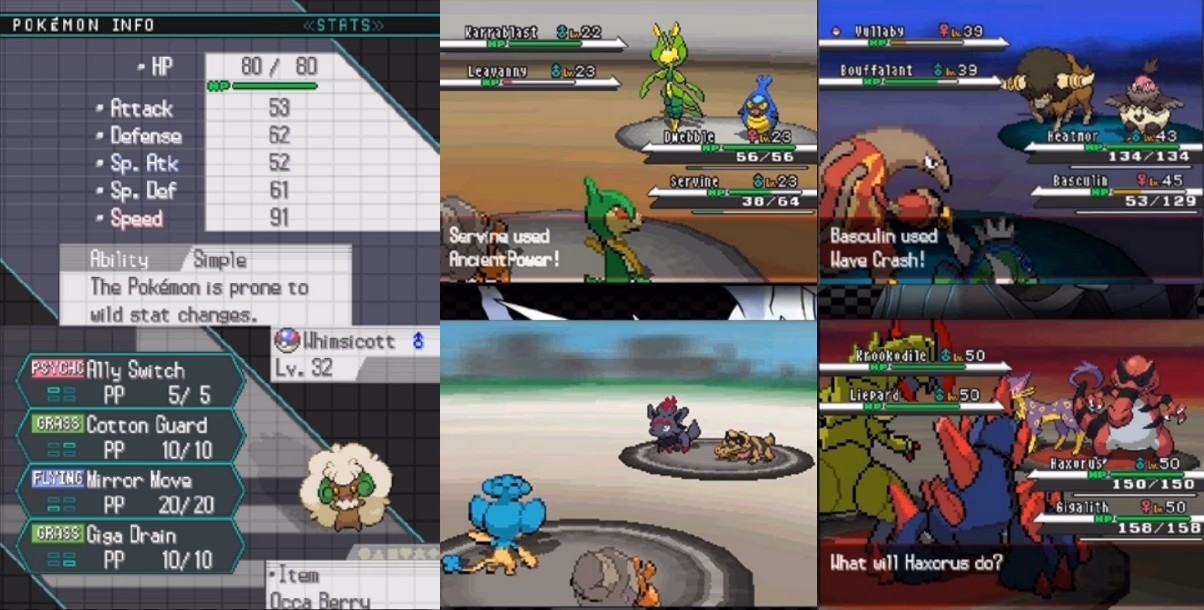 Pokémon Tandem Black (NDS) Gameplay Screenshot 3 - Gohan's Tips