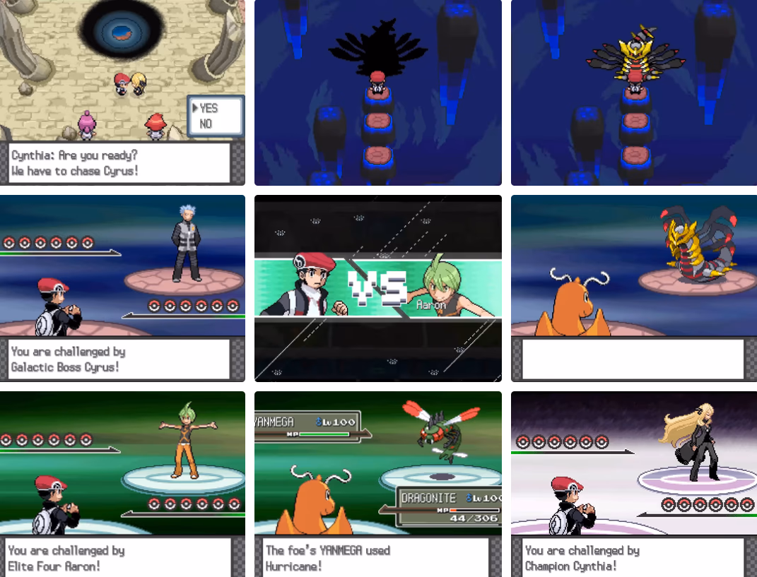 Pokemon Platinum Kaizo (NDS) Gameplay Screenshot 1 - Gohan's Tips