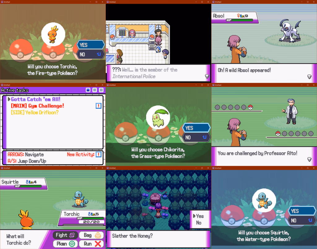 Pokémon Amethyst (RPGXP) Gameplay Screenshot 1 - Gohan's Tips
