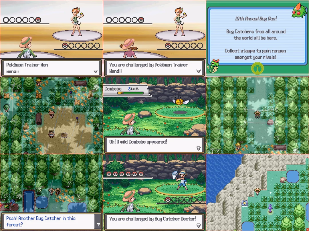 Pokémon Bug Run (RPGXP) Gameplay Screenshot 1 - Gohan's Tips