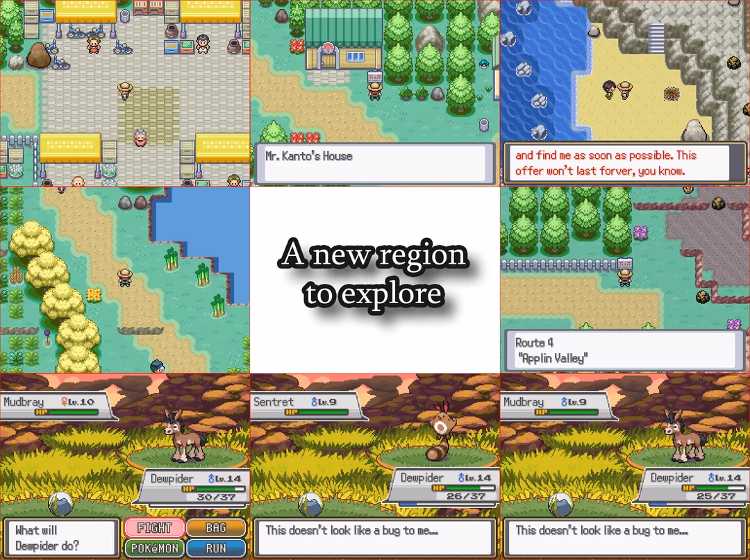 Pokémon Bug Run (RPGXP) Gameplay Screenshot 3 - Gohan's Tips