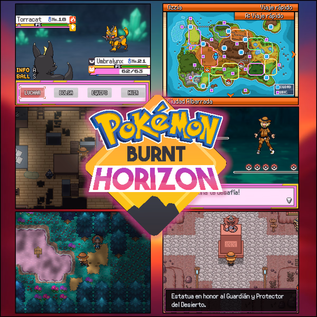 Pokémon Burnt Horizon (RPGXP) Gameplay Screenshot 1 - Gohan's Tips