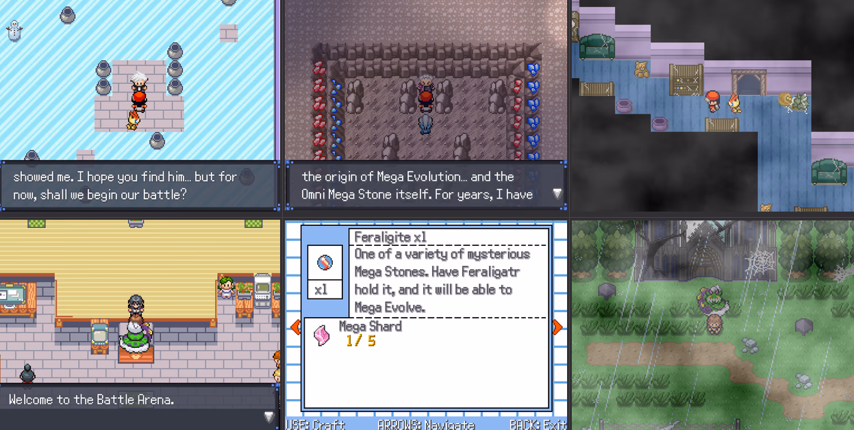 Pokémon Dark Rising Remake (RPGXP) Gameplay Screenshot 2 - Gohan's Tips