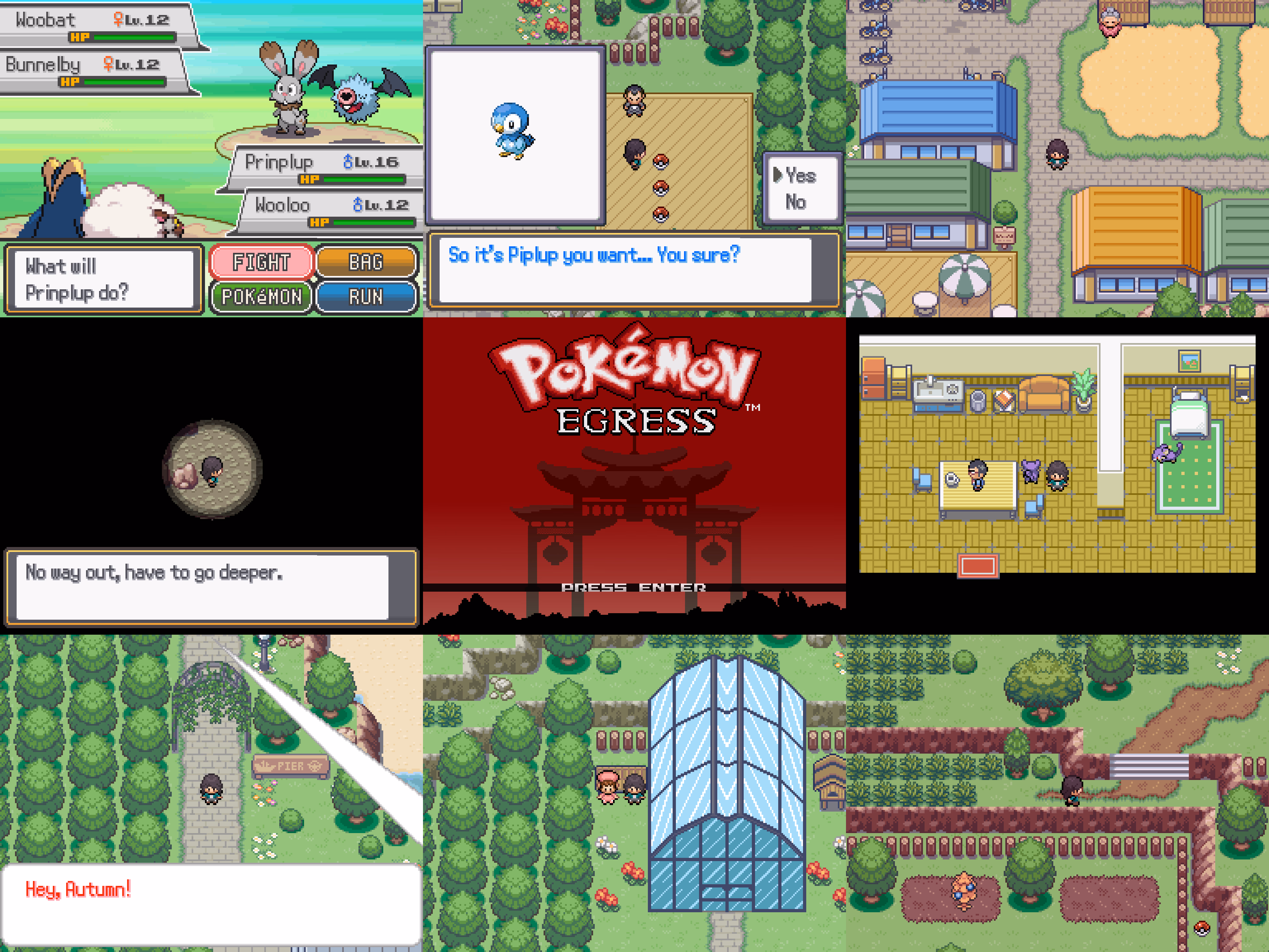 Pokémon Egress (RPGXP) Gameplay Screenshot 1 - Gohan's Tips