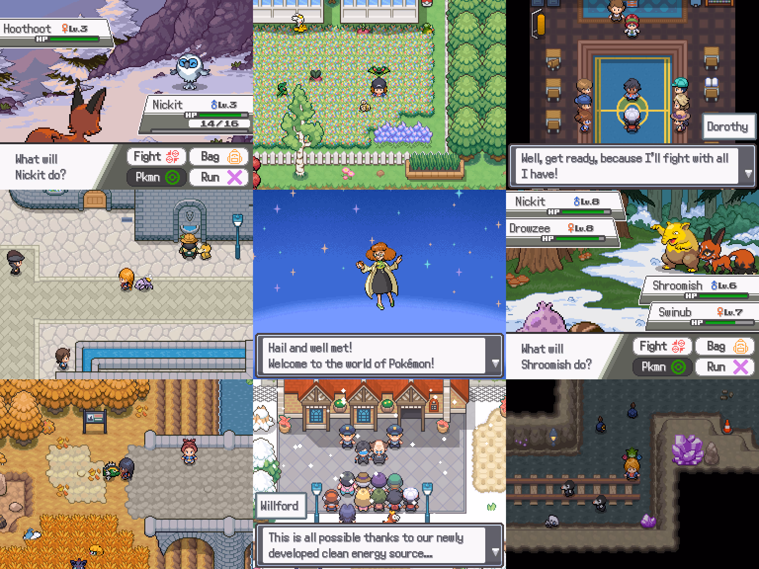 Pokémon Grimm (RPGXP) Gameplay Screenshot 1 - Gohan's Tips